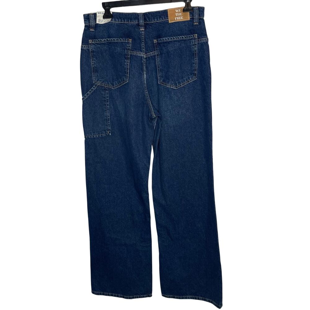 We The Free Tinsley Baggy High Rise Jeans size 30 New Dark Denim - Picture 10 of 11